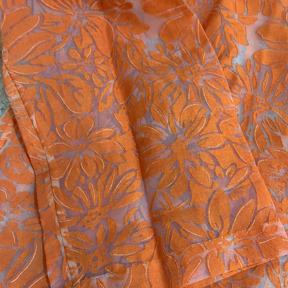 New Without Tag Chico's Floral Print Long Sleeve Sheer Shirt Size 3 - Picture 2 of 7